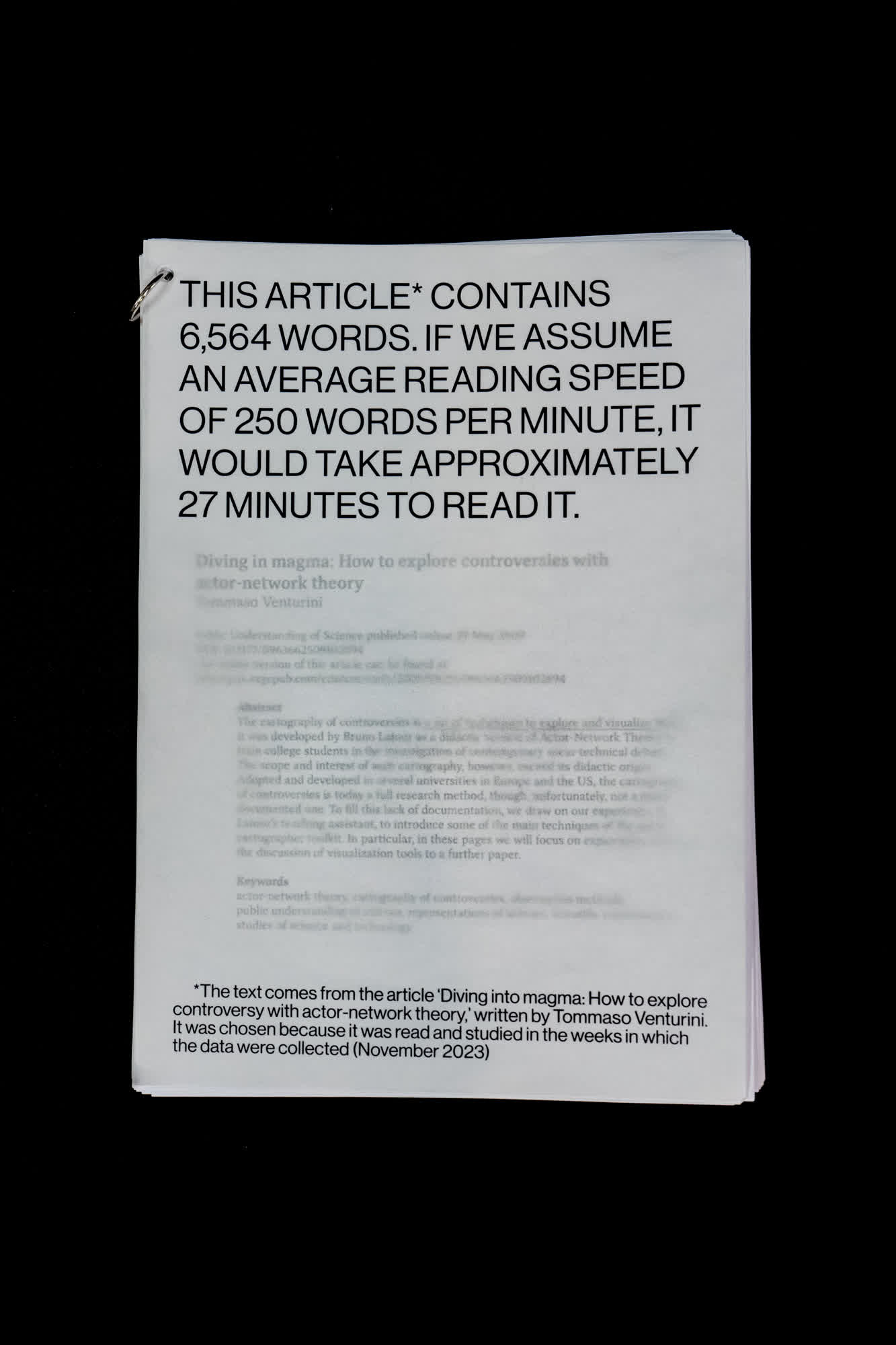 Complementary image of the project Blank Space