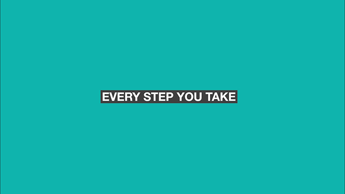 Featured image of the project Every step you take